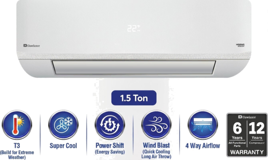 Dawlance Magna T3 1.5 Ton Milky White Textured Inverter Split AC
