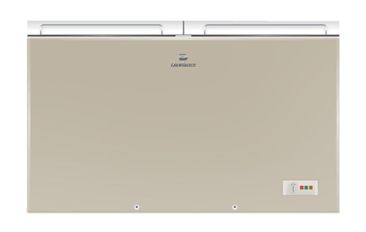 Representative appliance photo: Dawlance 91998 Signature Inverter Glass Door Champagne Twin Door Freezer